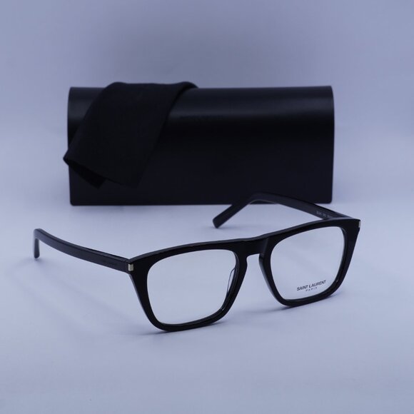 Saint Laurent SL343 003 Square Eyeglasses 55mm – Black - Picture 4 of 9